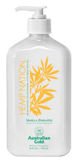 Australian Gold Hemp Nation Vanilla Pineapple Tan Extender Lotion bottle for daily hydration