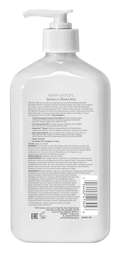 Australian Gold Hemp Nation Vanilla Pineapple lotion texture close-up shows silky hydration
