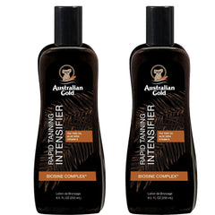 Australian Gold Rapid Tanning Intensifier bottle front highlights premium formula for deeper color