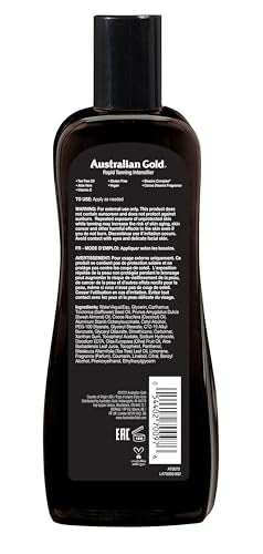 Australian Gold Rapid Tanning Intensifier bottle pour demonstrates easy, controlled application