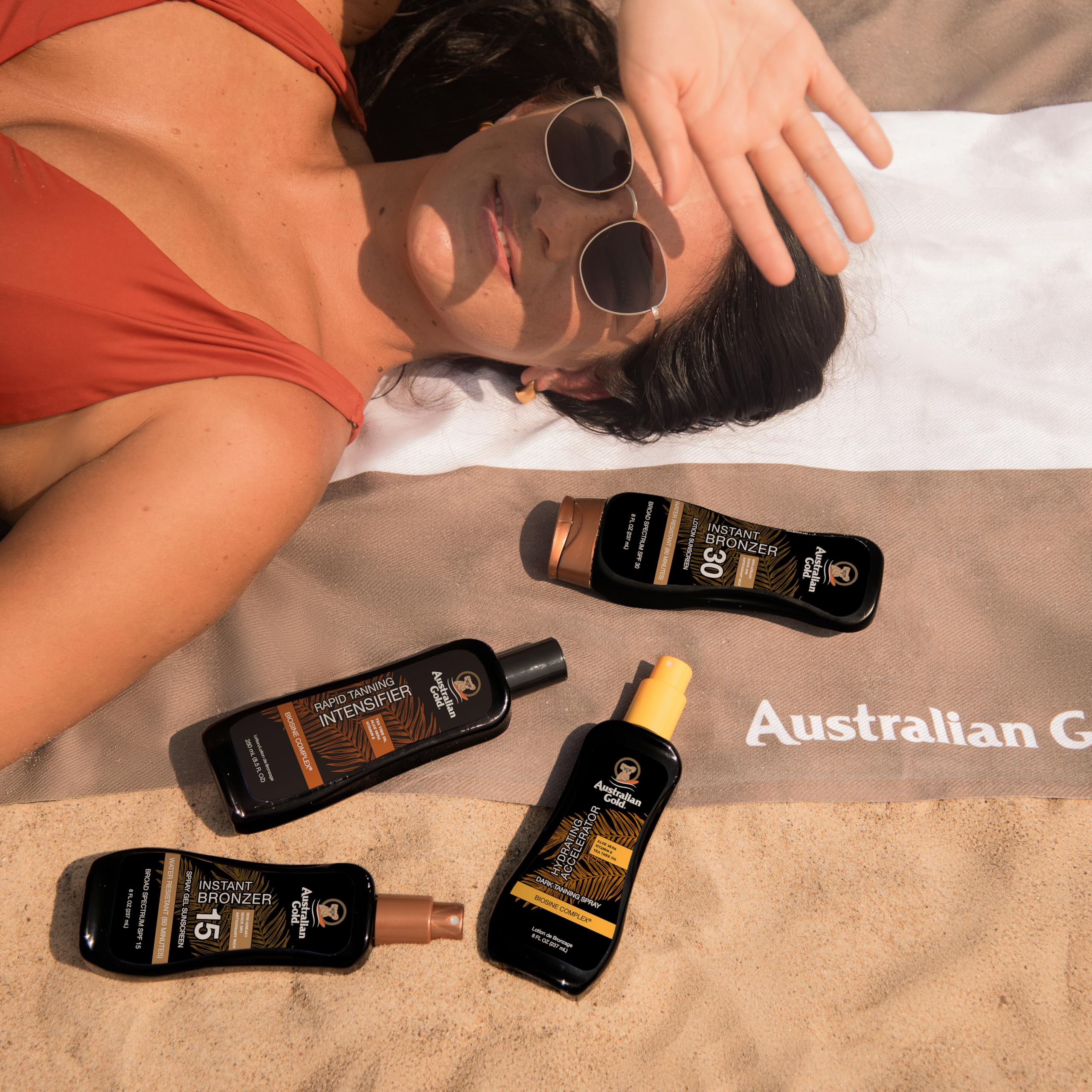 Australian Gold broad spectrum UV ray protection visualization