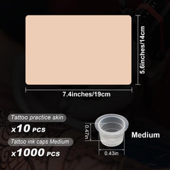 Autdor 11mm ink cups provide consistent ink pickup during practice