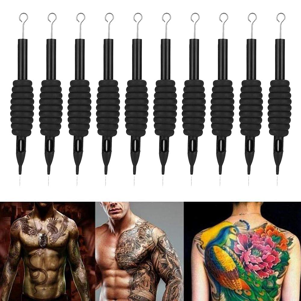 Autdor anti-slip silicone grip improves control during tattoo sessions.