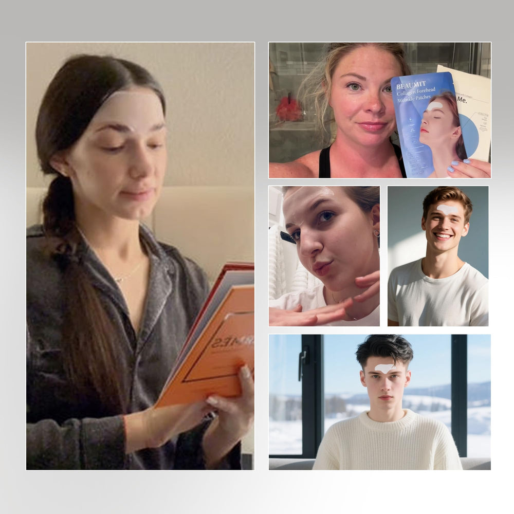 Auteek forehead patch application demonstrates easy wear