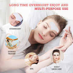 Auteek forehead patches closeup highlighting collagen for hydration.
