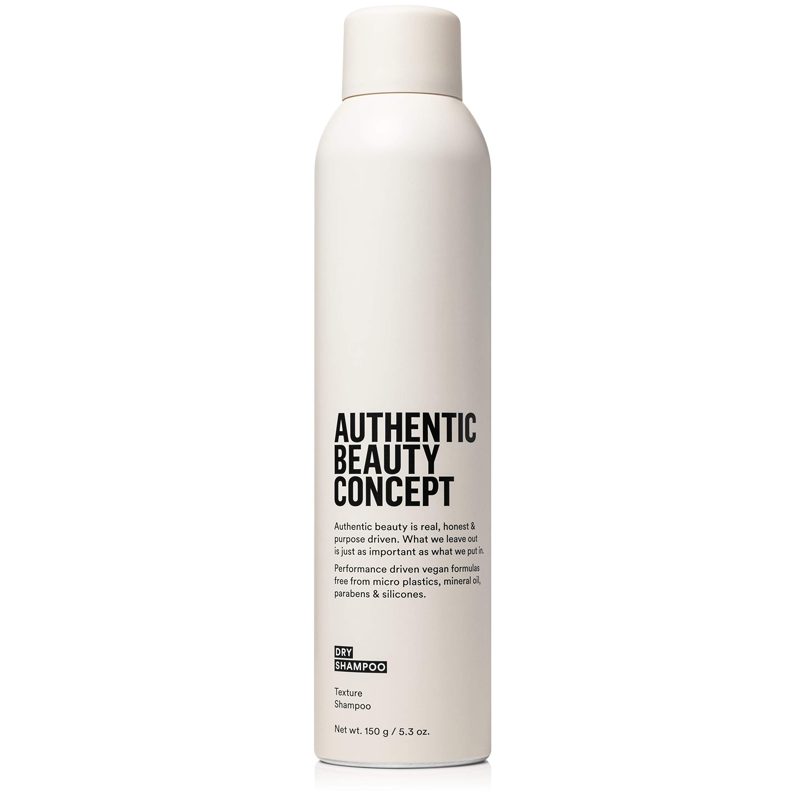 Authentic Beauty Concept dry shampoo bottle refreshing hair between washes with added texture