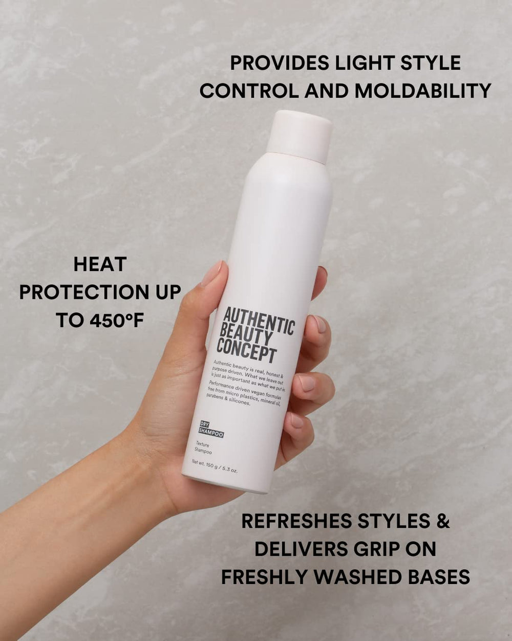 Authentic Beauty Concept spray-dispense for quick root refresh and even coverage