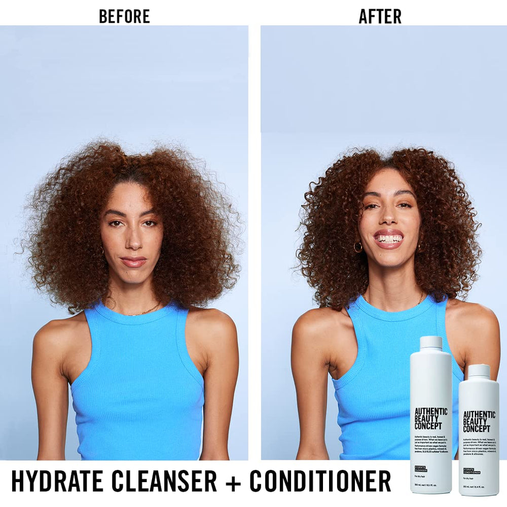 Hair strands after wash look bouncy and moisturized.