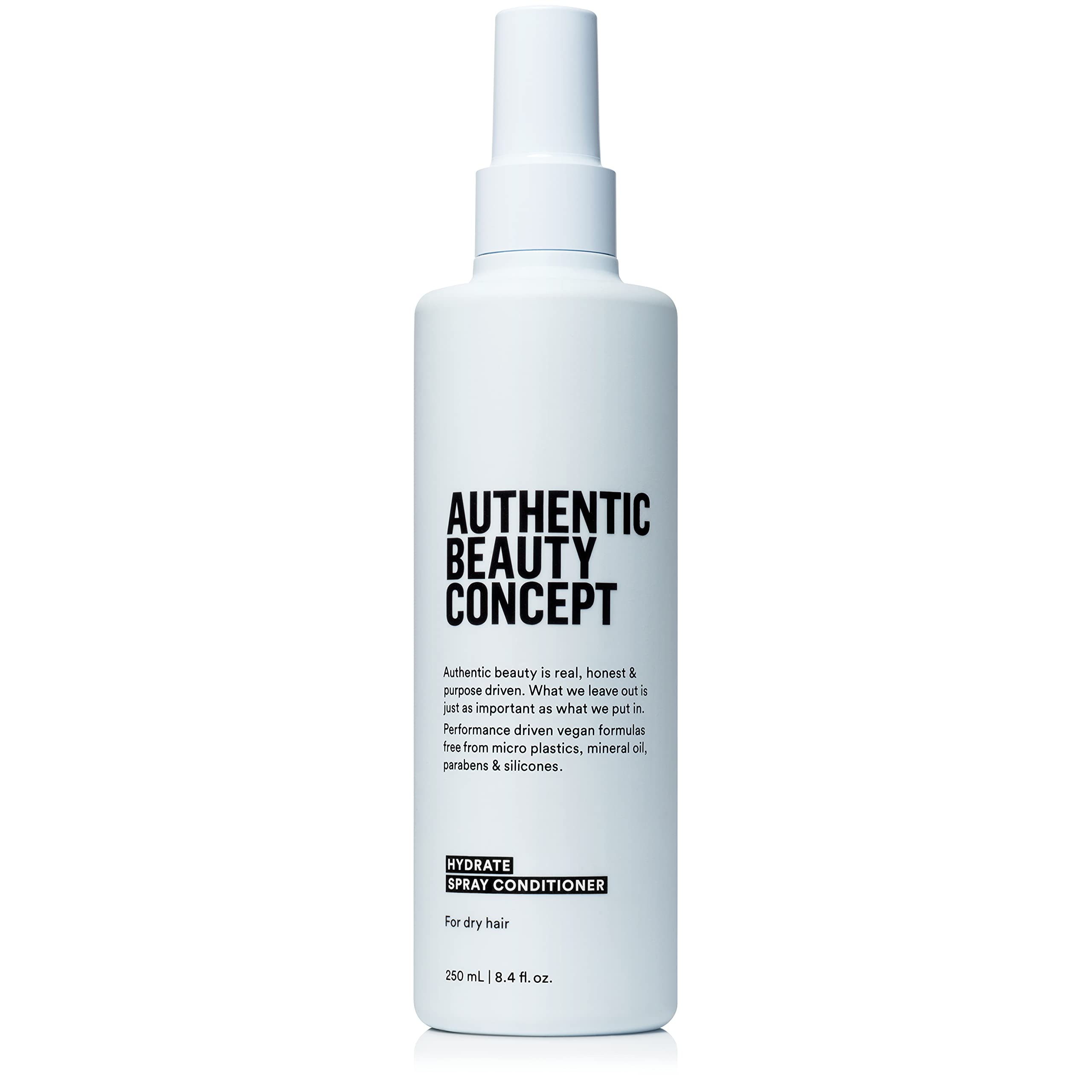Authentic Beauty Concept Hydrate Spray bottle delivers lightweight moisture for flexible styling