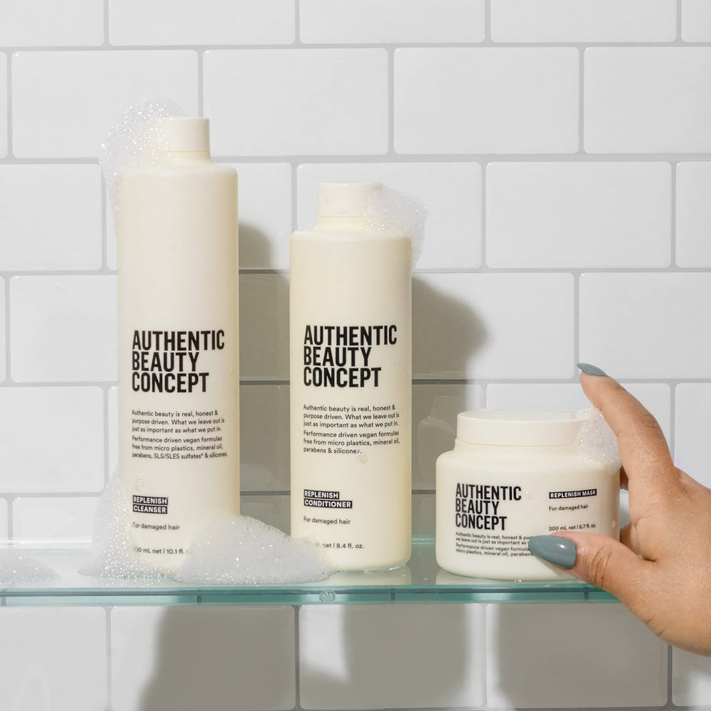 Soft, manageable hair after using Authentic Beauty Concept Replenish Mask