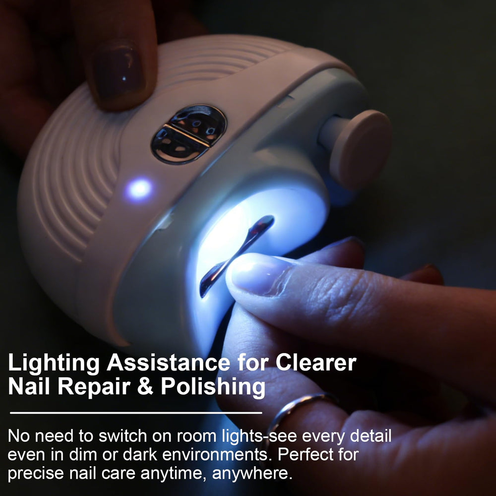 Cordless design of Automatic Electric Nail Clipper enables trimming anywhere.