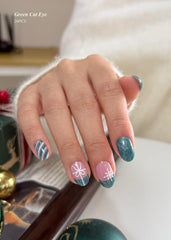 AutyaMee Christmas Snowflake nail strips add festive sparkle for parties