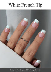 AutyaMee nail strips adhesive layer illustration shows easy application