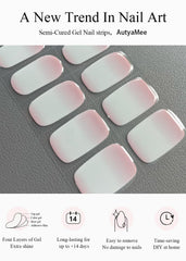 AutyaMee gel nail strips showcase gradient design for versatile styles.