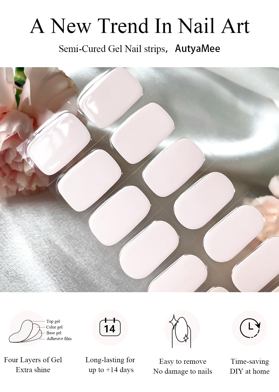AutyaMee salon quality UV LED cure for a durable finish at home