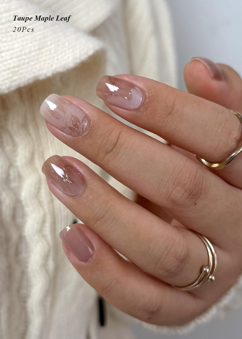 AutyaMee semi-cured gel nail strips ready to cure under UV/LED lamp