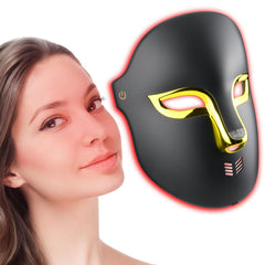 Auxoliev LED facial mask front view for an at-home acne-friendly skincare routine.