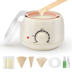 AUZEAL mini waxing kit in dorm setup shows space-saving design for students.
