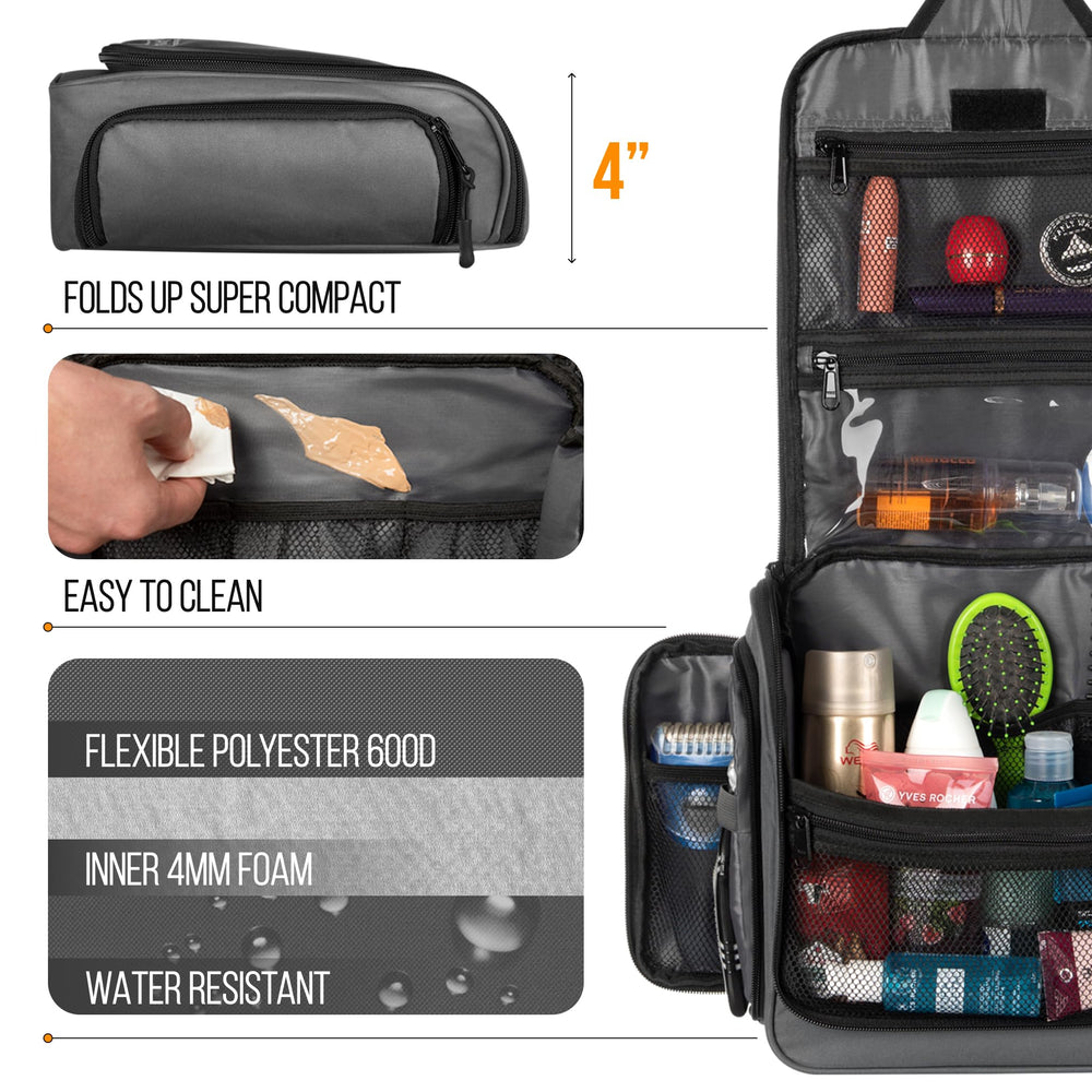 AvaJex travel bag features 19 compartments for tidy, accessible packing