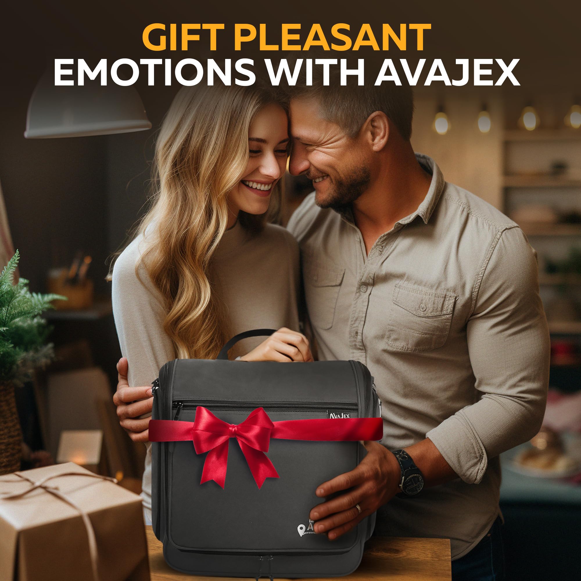 AvaJex travel bag compact design fits carry-on luggage neatly