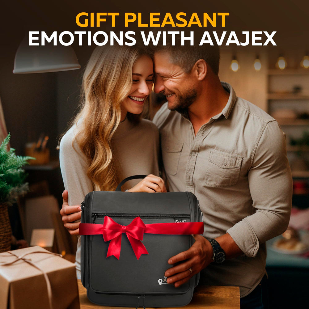 AvaJex travel bag compact design fits carry-on luggage neatly