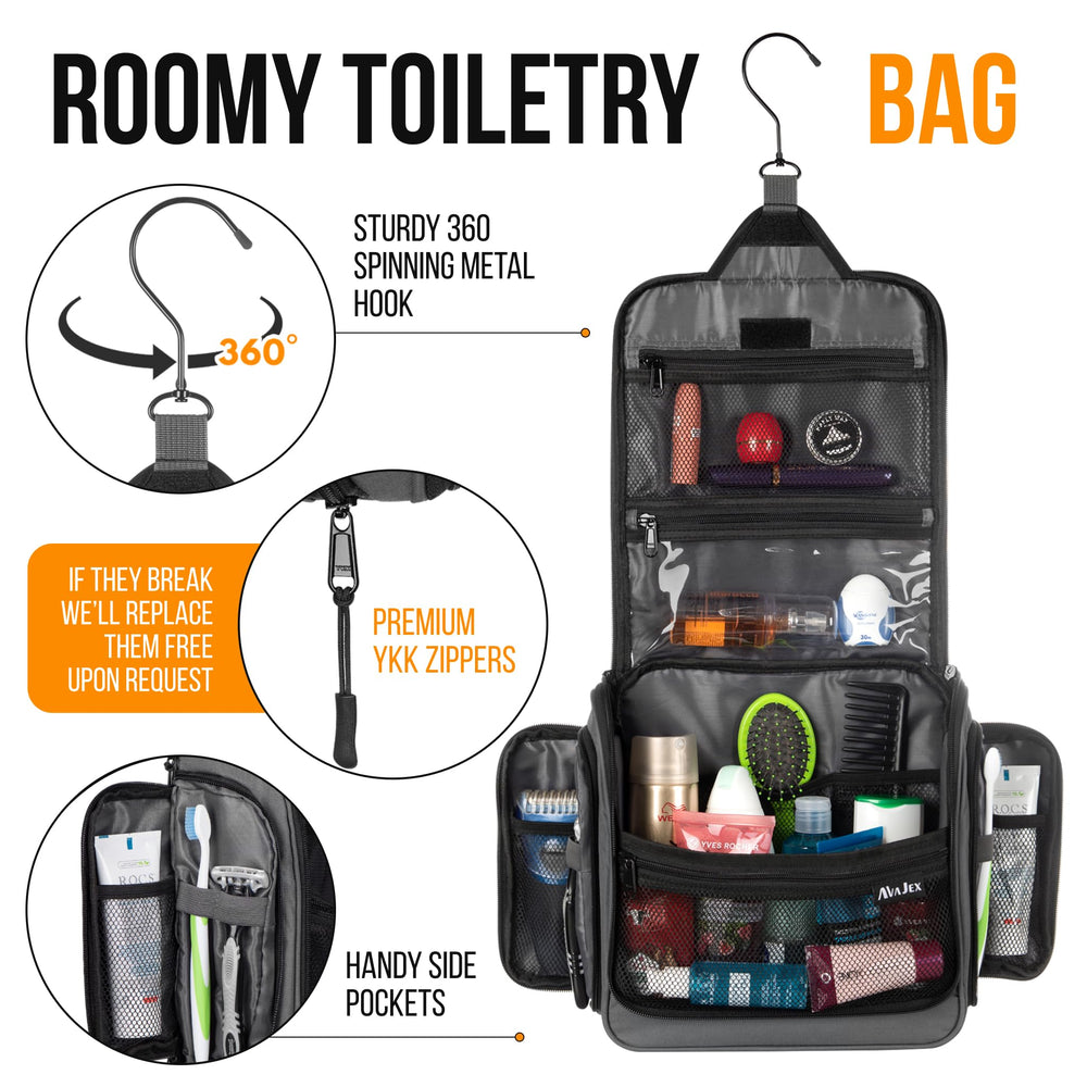 AvaJex travel bag durable zippers withstand frequent travel and daily use