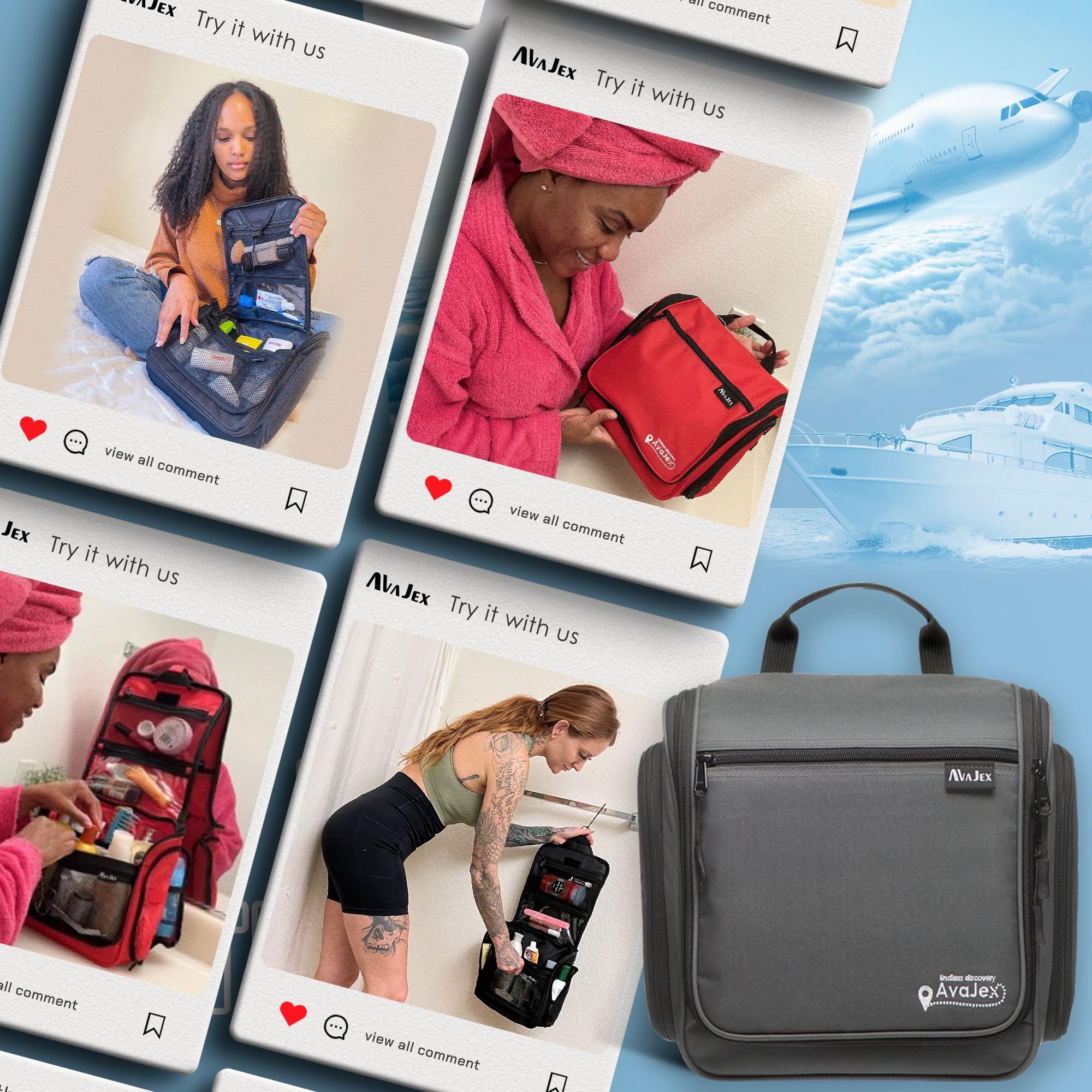AvaJex travel bag gift-ready packaging suits travelers or thoughtful present