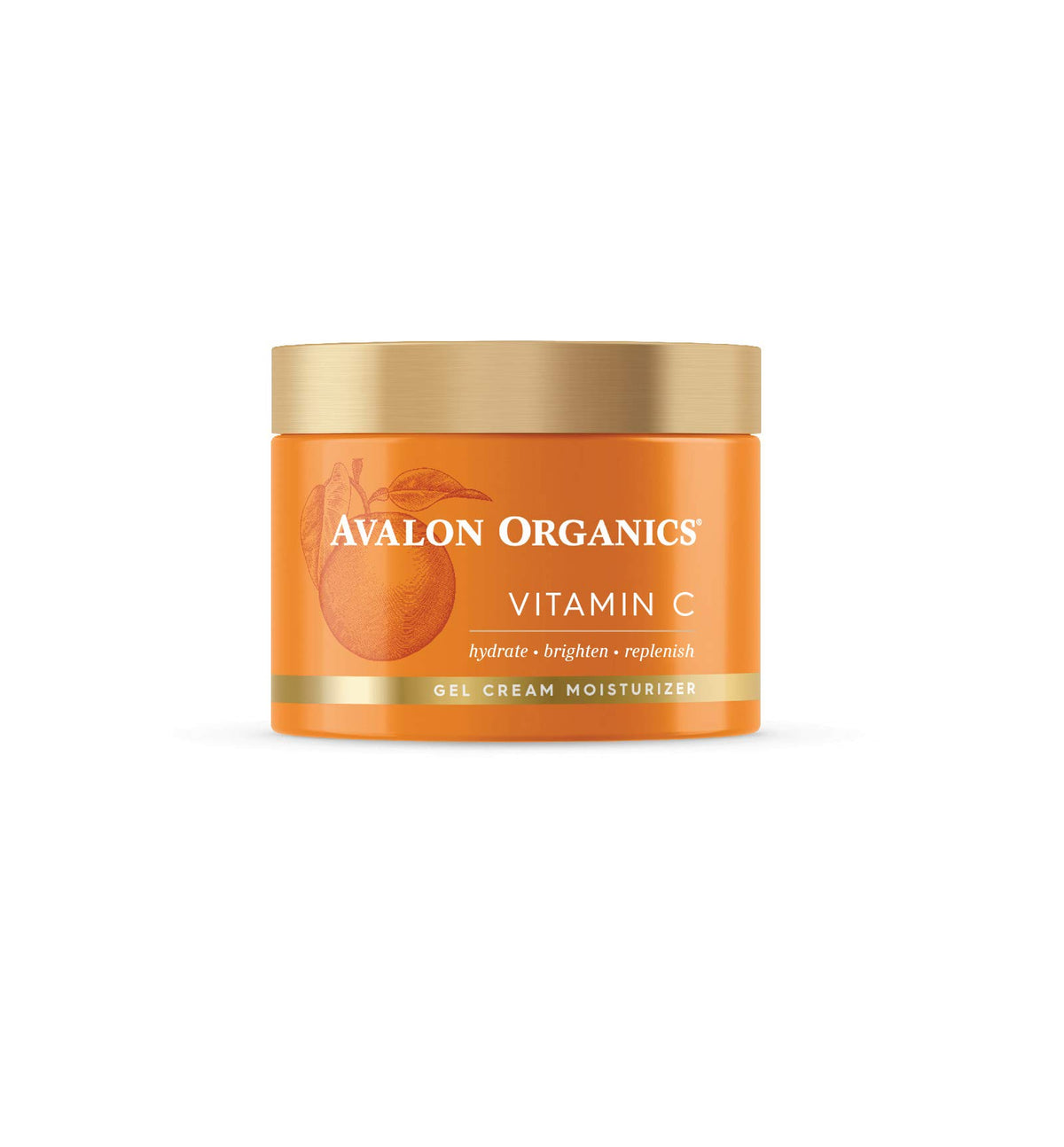 Avalon Organics gel cream jar close-up showing lightweight hydration for daily use.