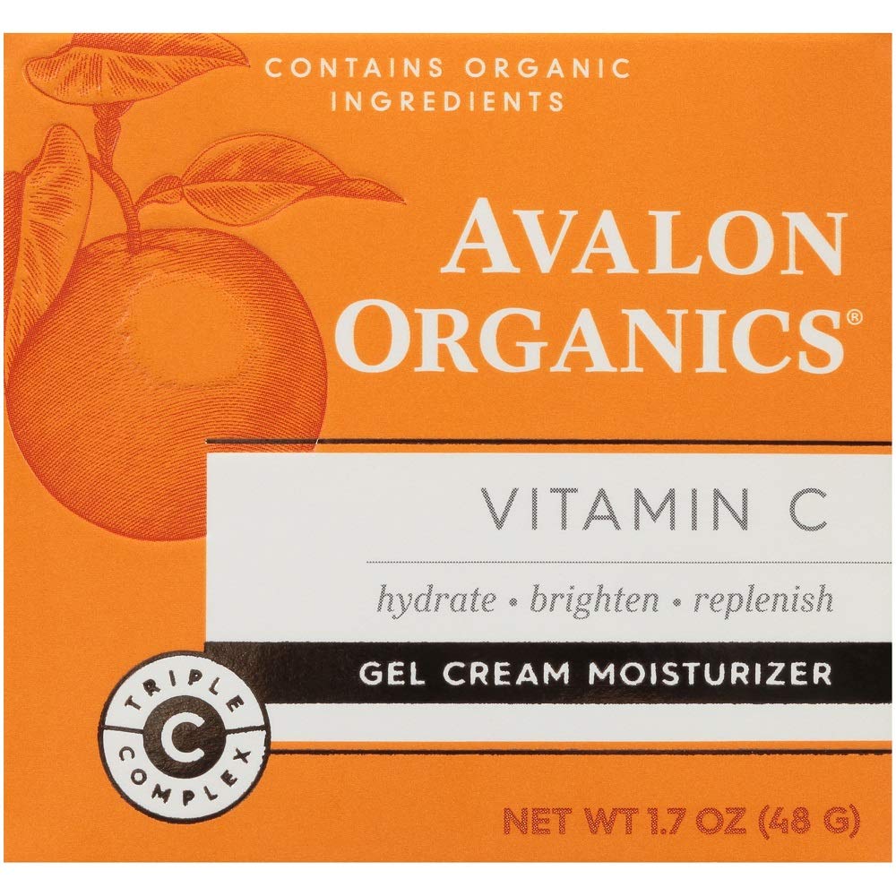 Avalon Organics gel cream texture application highlights quick absorption for morning routines.