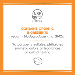 Avalon Organics olive squalane ingredient detail emphasizes nourished, softer skin.
