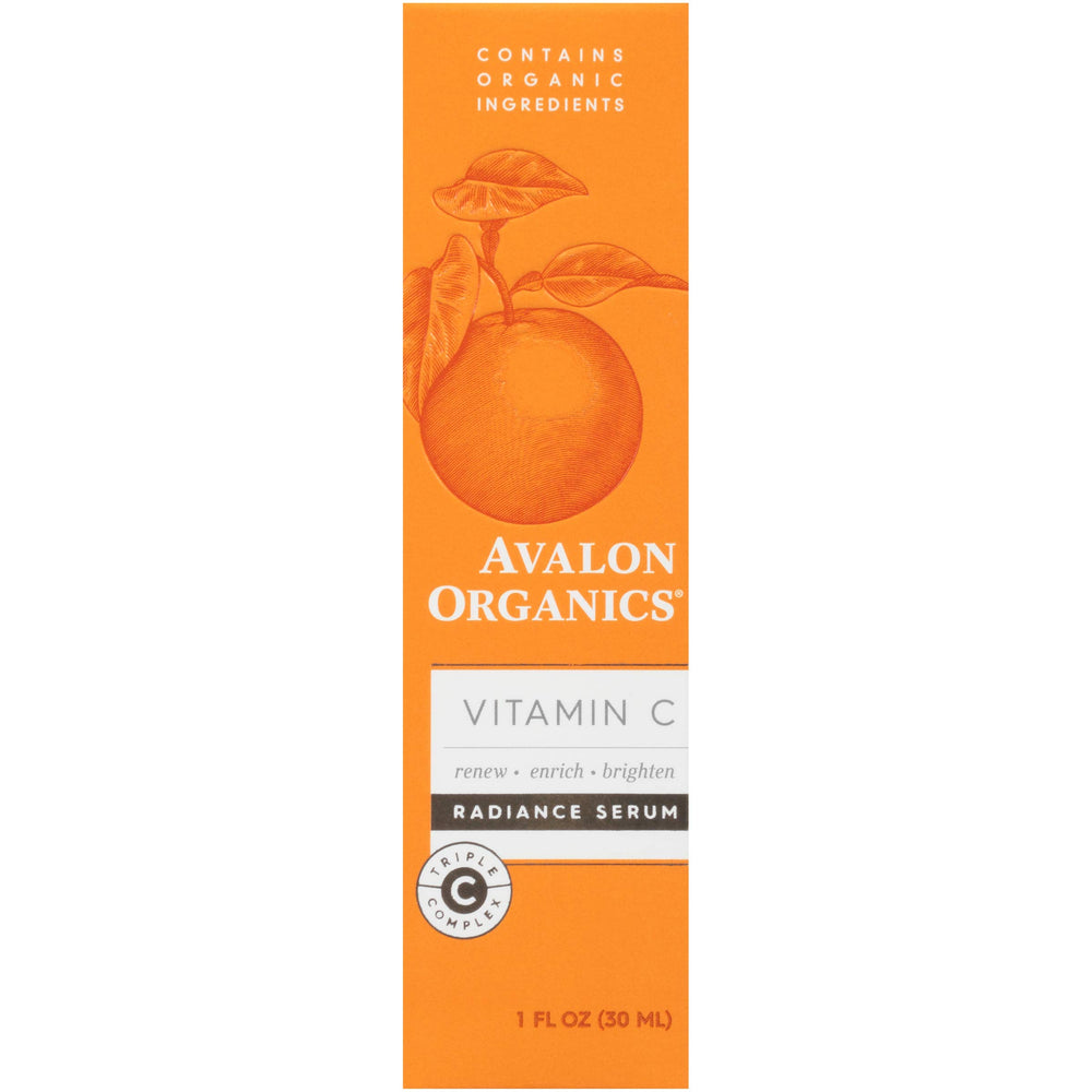 Avalon Organics Radiance Serum dropper for precise, clean application.