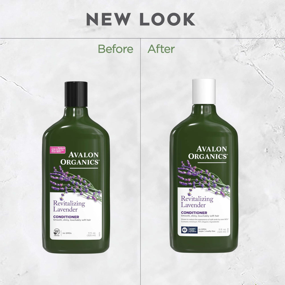 After-use, hair feels touchably soft and lightly scented with Avalon Organics Lavender Conditioner.