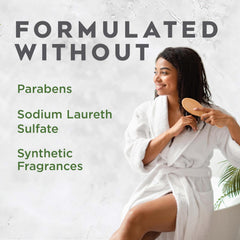Avalon Organics Revitalizing Lavender Conditioner being dispensed from a pump for easy application.