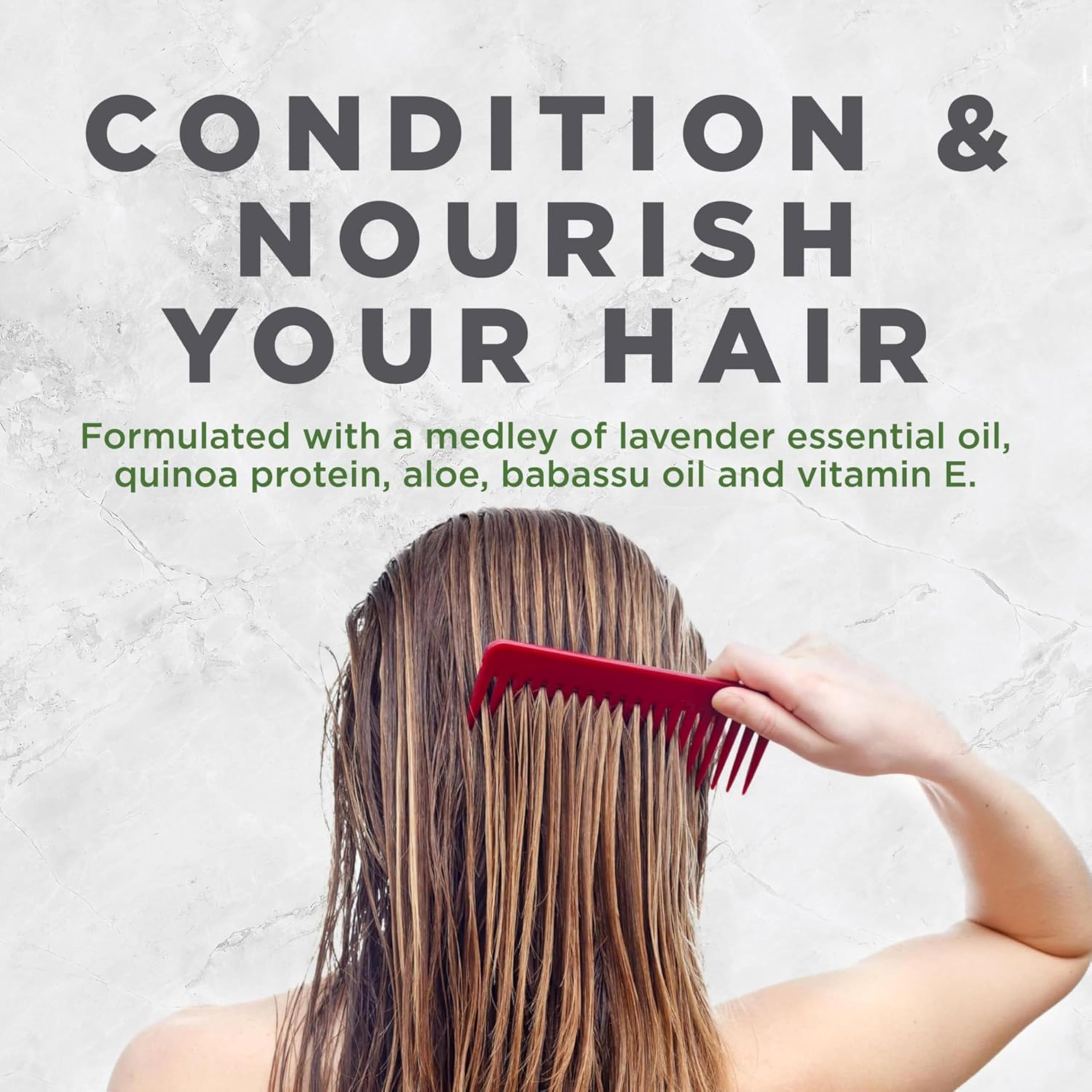 Avalon Organics conditioner in a 100% recycled bottle for eco-conscious care.