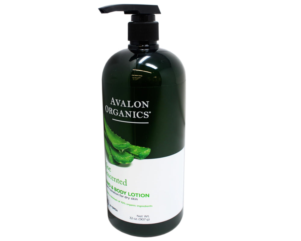 Avalon Organics unscented formula absorbs quickly without residue on sensitive skin.