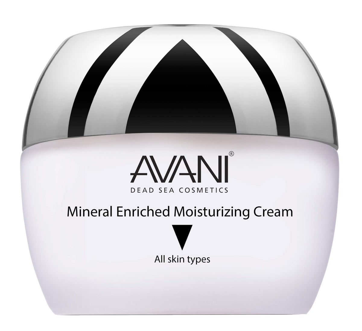 Avani Mineral Enriched Moisturizing Cream bottle closeup for deep hydration