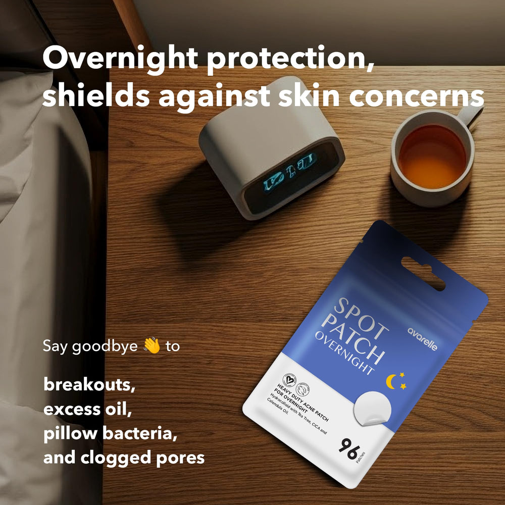 AVARELLE travel pouch patches ready for on-the-go acne care