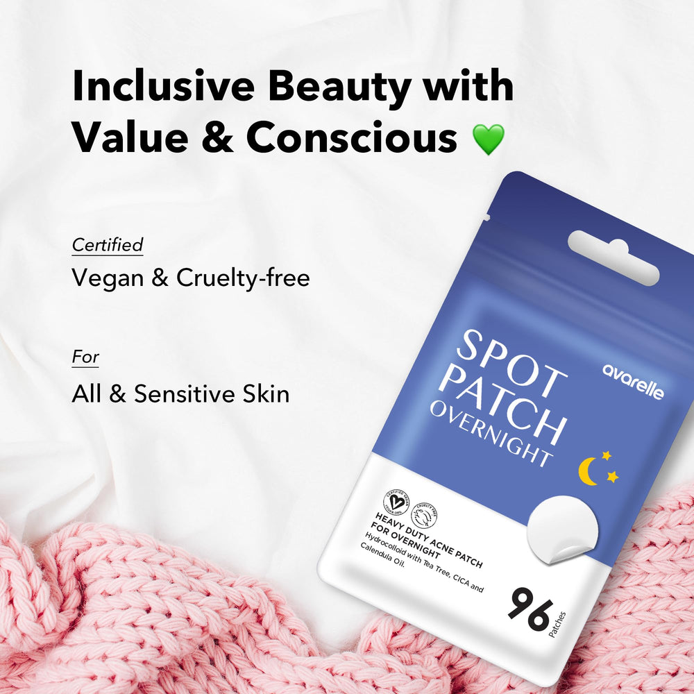 AVARELLE patches for all skin tones blend invisibly on the face