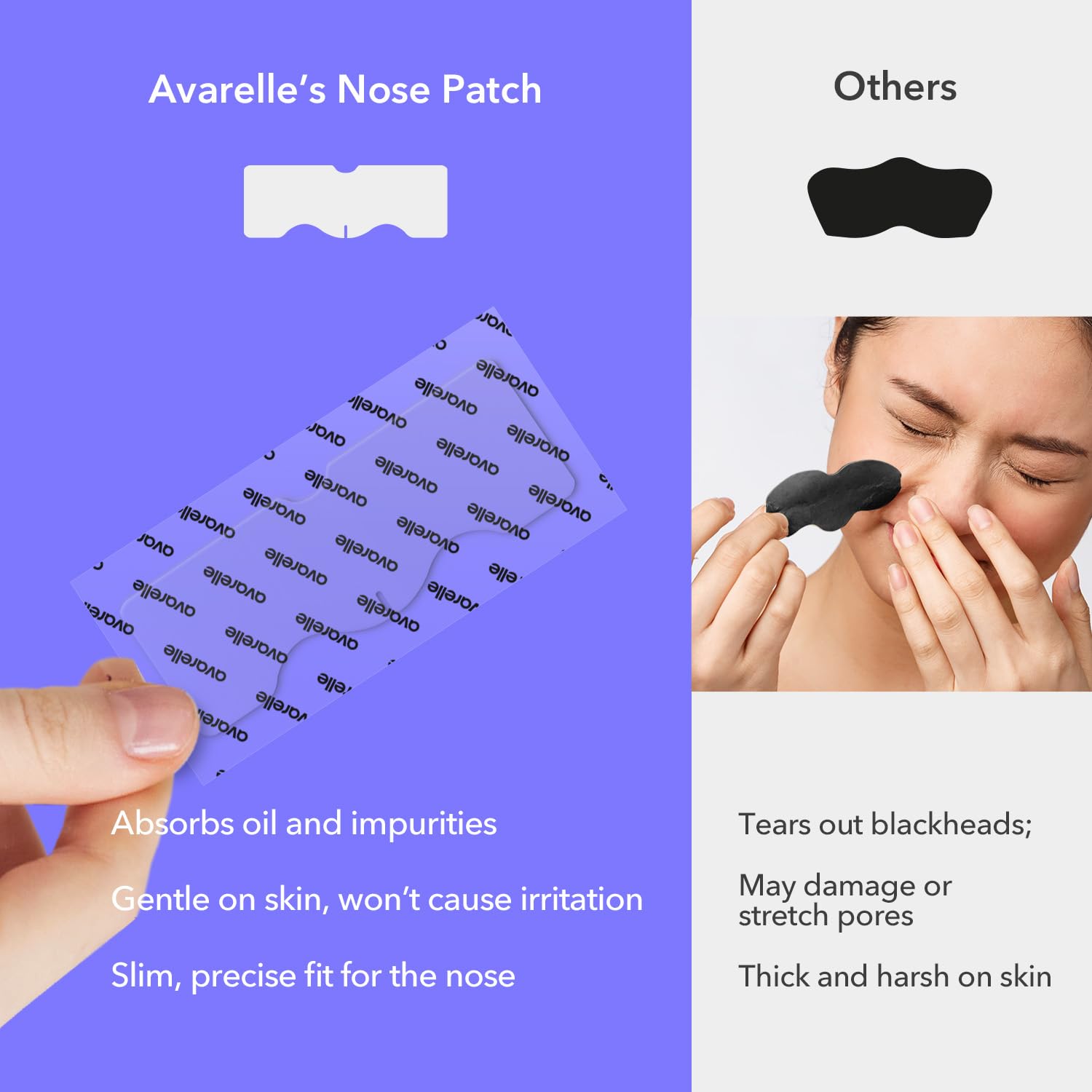 Patchs Avarelle ZitOut sans cruauté animale, adaptés à tous les tons de peau.