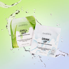 Avatara Chill Out aloe-rich sheet displaying soothing cooling action.