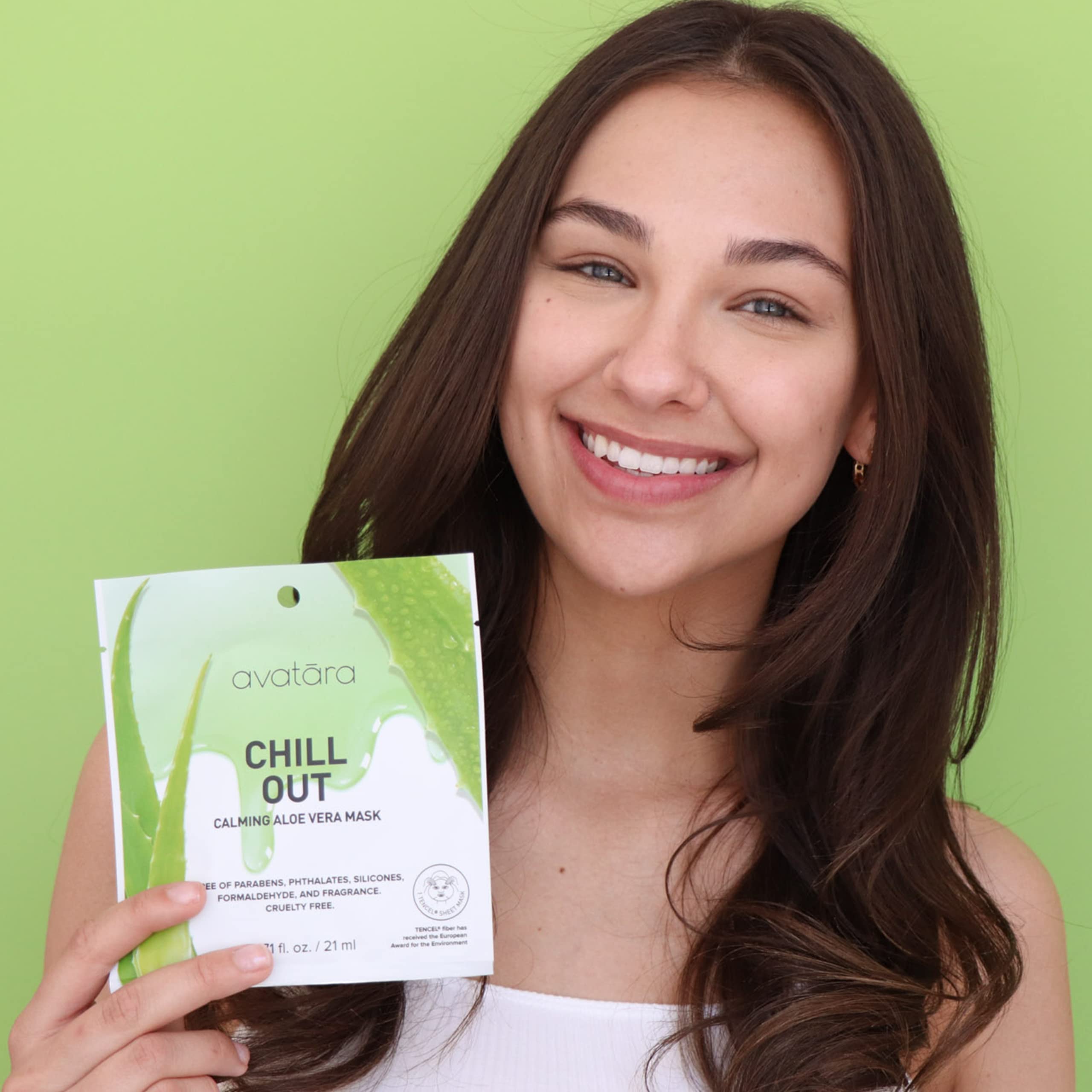 Avatara Chill Out with jojoba esters for gentle skin nourishment.