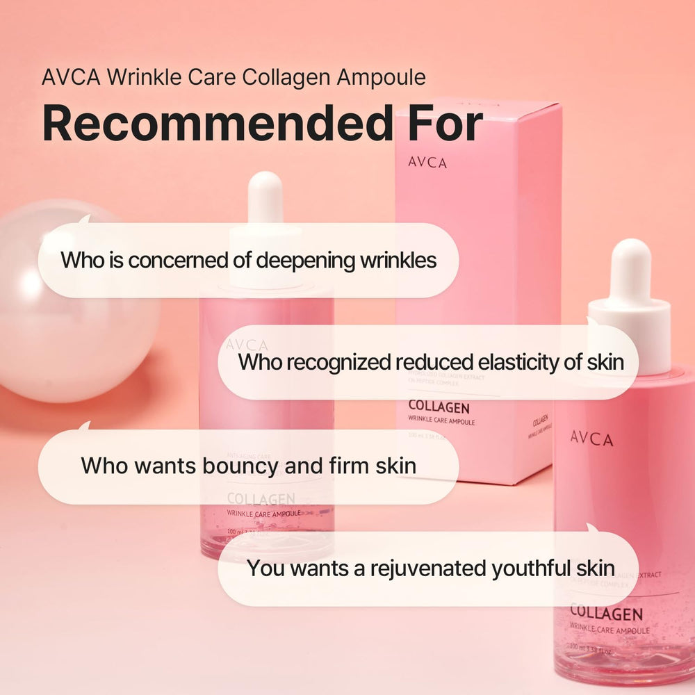 AVCA dual-function ampoule image suggesting whitening and wrinkle care