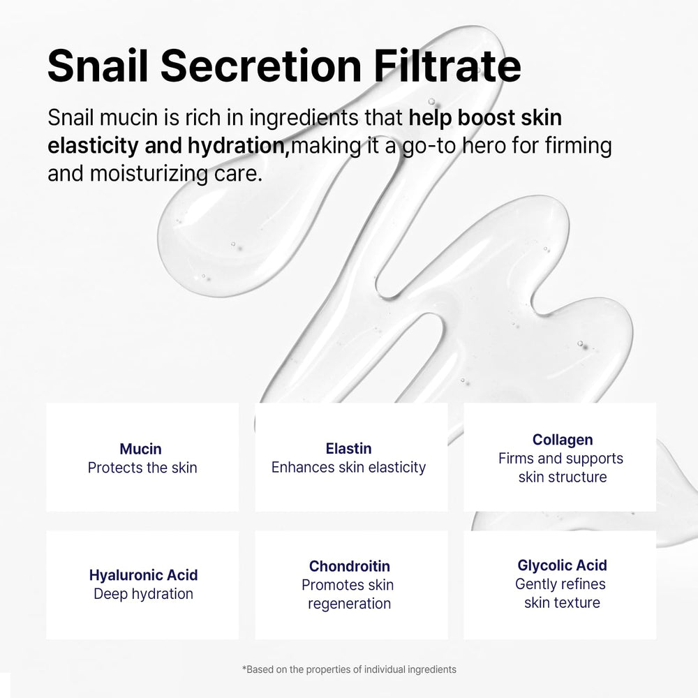 AVCA snail mucin cream on skin conveys firming hydration and bounce