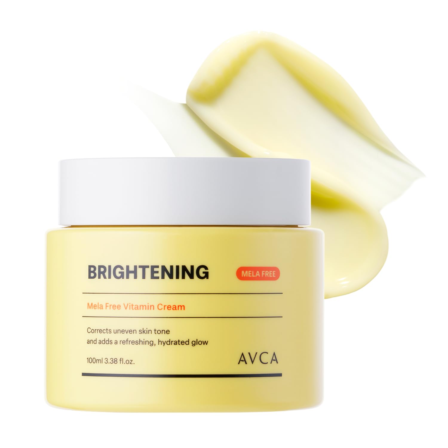 AVCA Vitamin + Niacinamide Radiance Cream bottle highlights brightening formula for even tone.