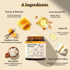 AveCera whipped balm texture scoop demonstrates quick absorption