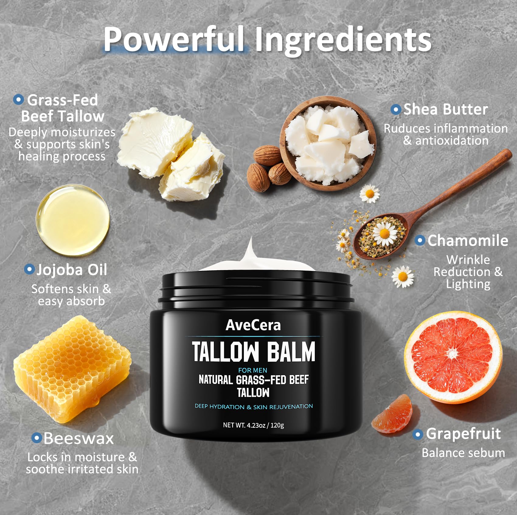 AveCera balm open jar reveals creamy, quick-absorbing texture.