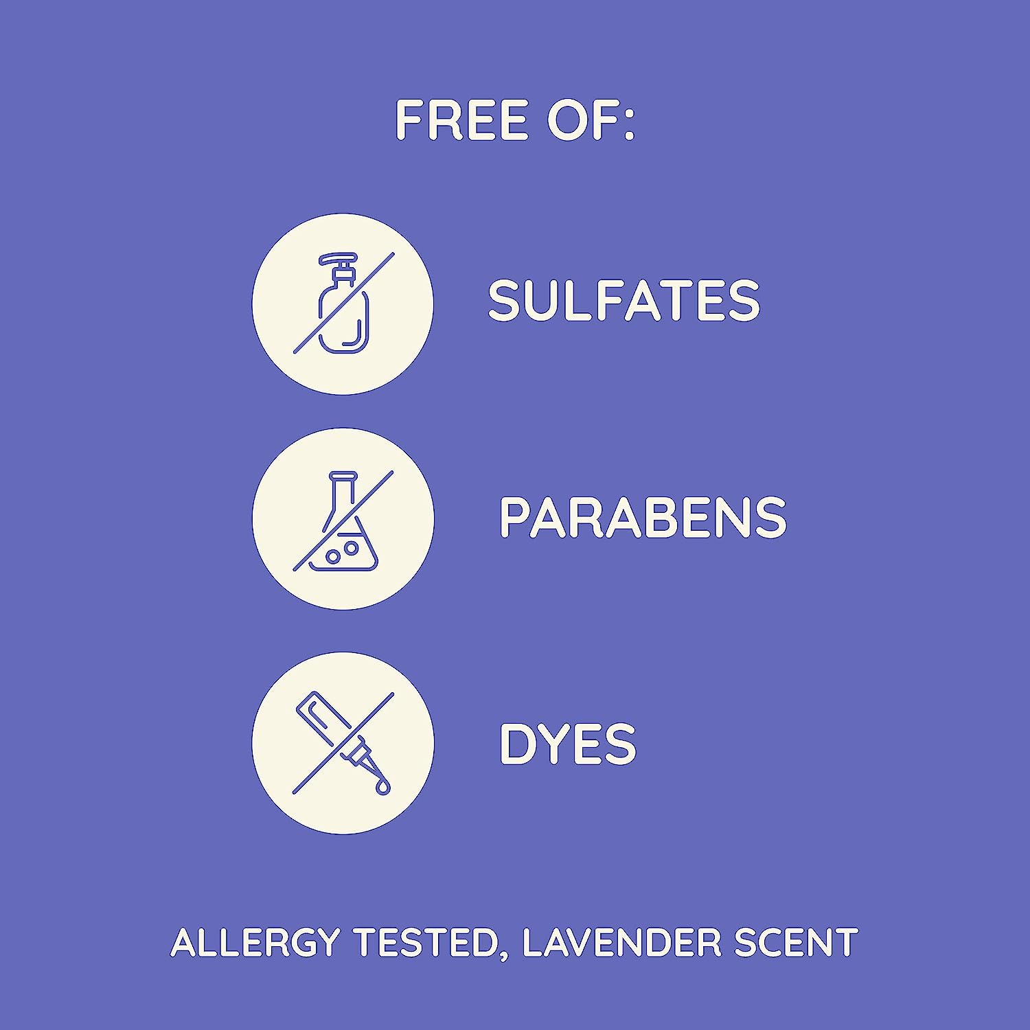 Allergy-tested and free from parabens and dyes in Aveeno wash.