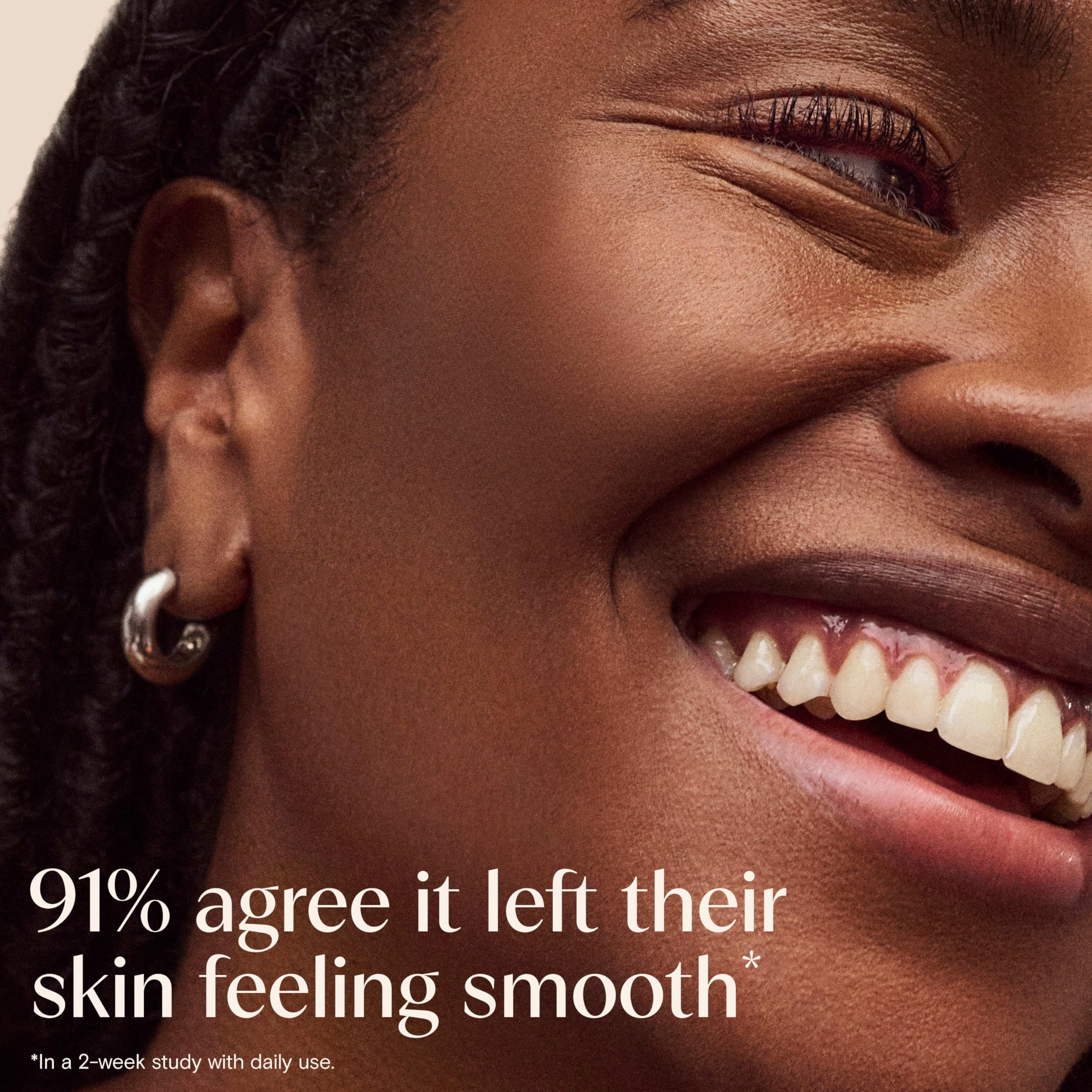 Aveeno cleanser on wet skin during daily routine demonstrates easy lather and rinse.