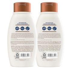 Aveeno Fresh Greens conditioner bottle with cucumber for lightweight moisture and manageability.