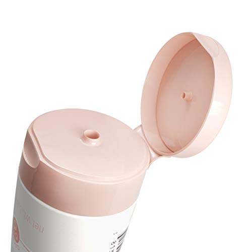 Aveeno gel-to-foam texture closeup showing easy rinse